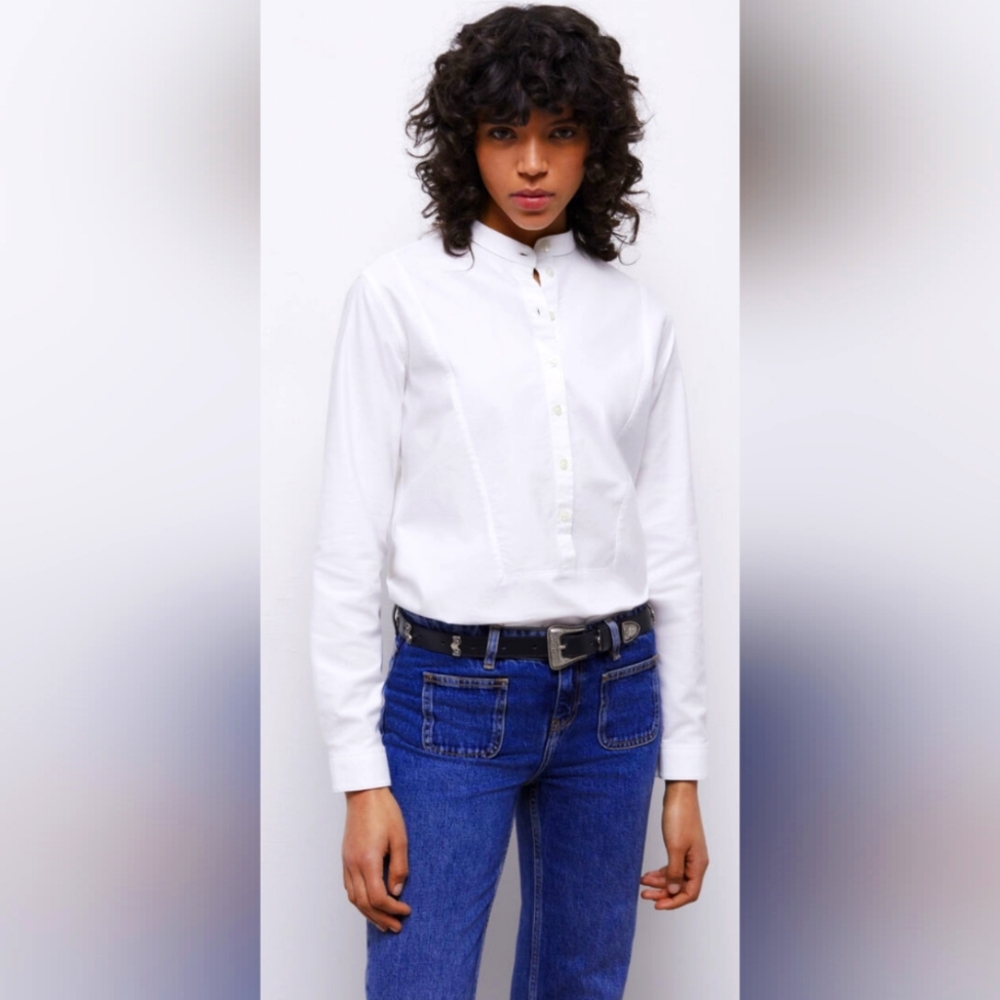 The Kooples White Shirt Size 2 NEW NWT